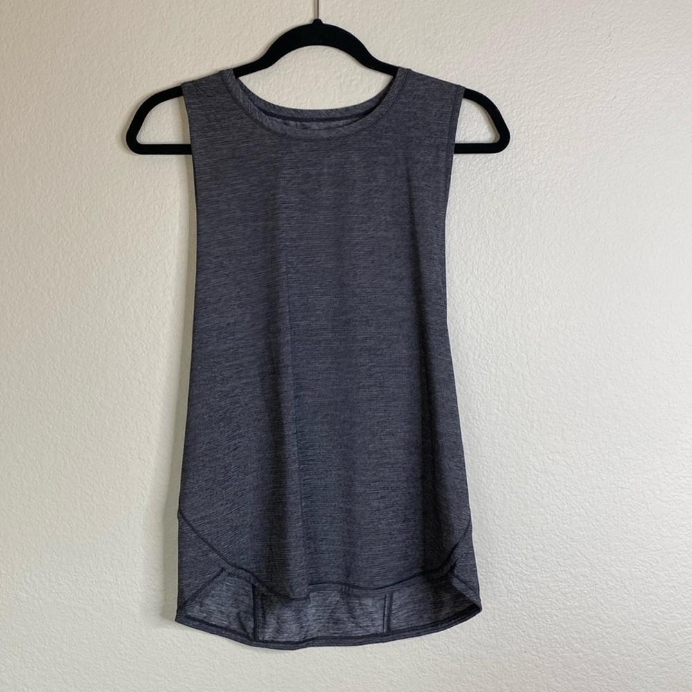 Lululemon In a Cinch tank heathered grey EUC no size